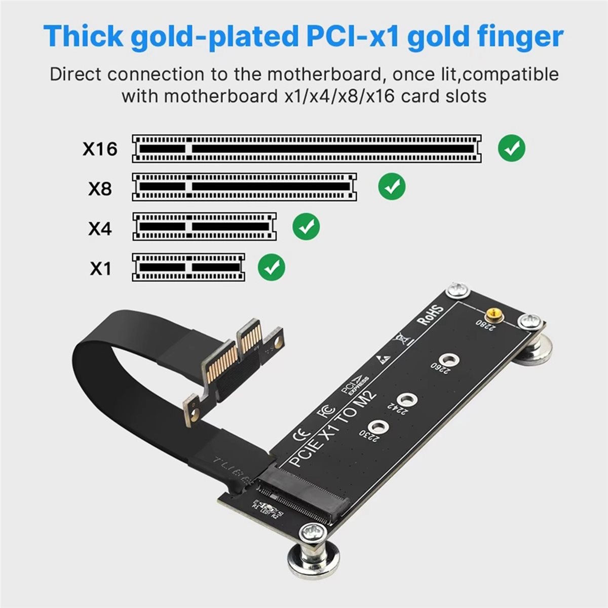 Pcie Extension Cable - Câble d'extension L77A PCI-E 3.0 X1