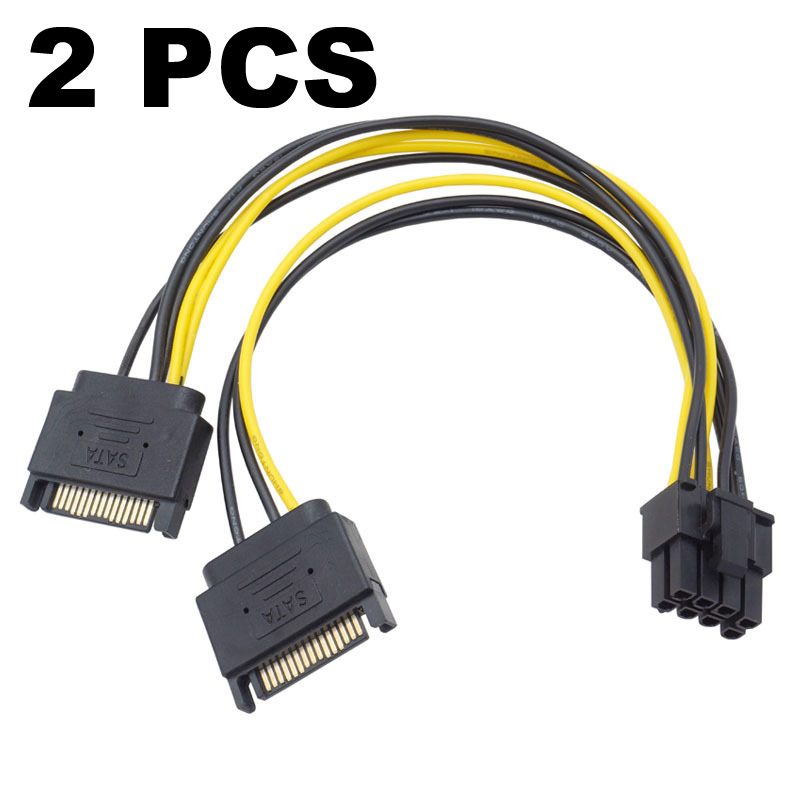 Pcie Extension Cable - 2 pièces double SATA 15pin à