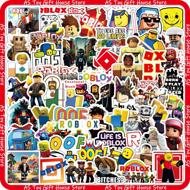 Gaming Accessories Roblox - Lot de 60 autocollants classiques à