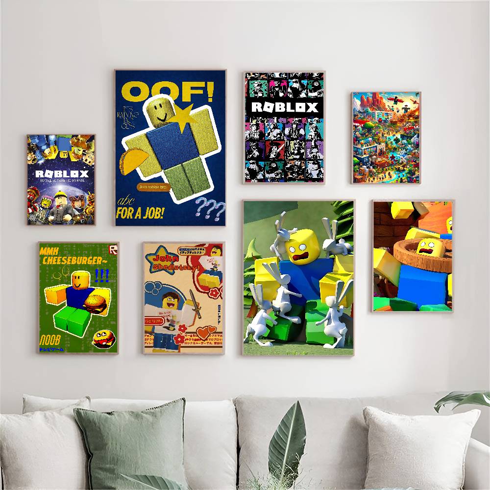 Gaming Accessories Roblox - Affiches d'anime R-Roblox pour jeux Sandbox,
