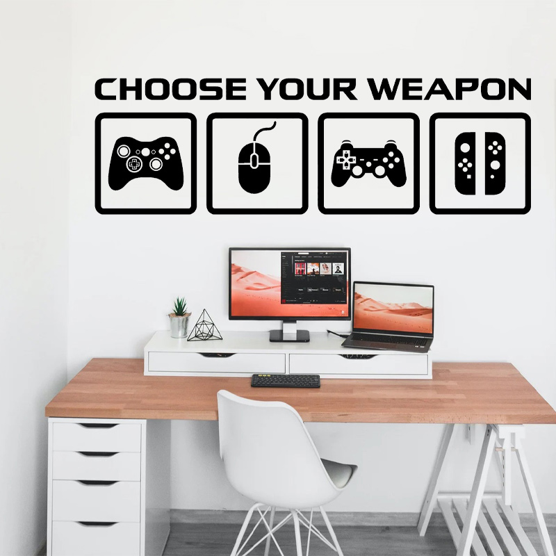 Gaming Accessories Wallpaper - Décor de jeu vidéo, autocollant mural,