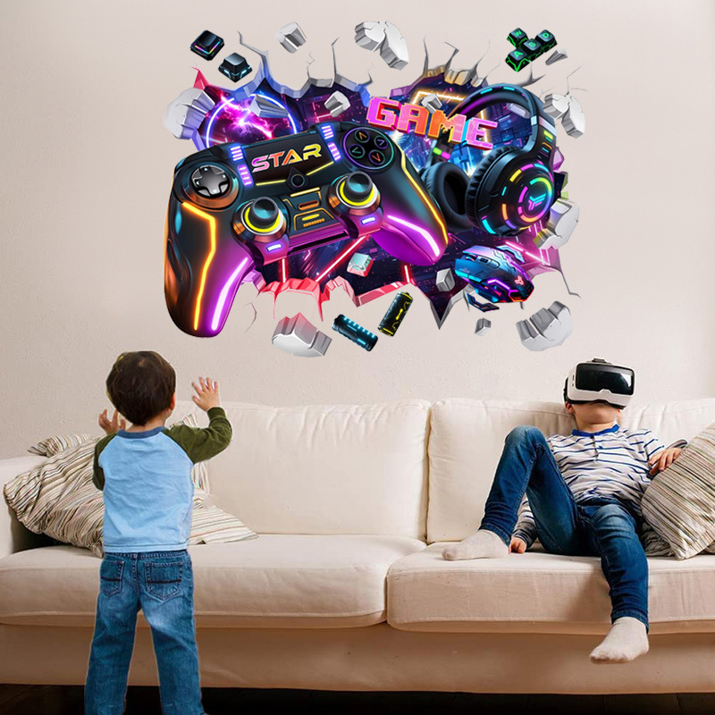 Gaming Accessories Wallpaper - Autocollants muraux en vinyle grand format