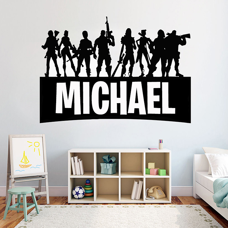 Gaming Accessories Wallpaper - Jeu Gamer personnalisé nom décor Mural