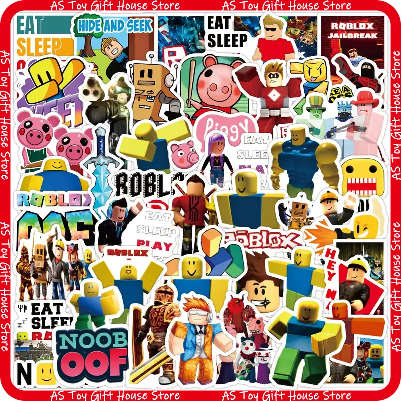 Gaming Accessories Roblox - 50 autocollants Roblox imperméables, créatifs, classiques,