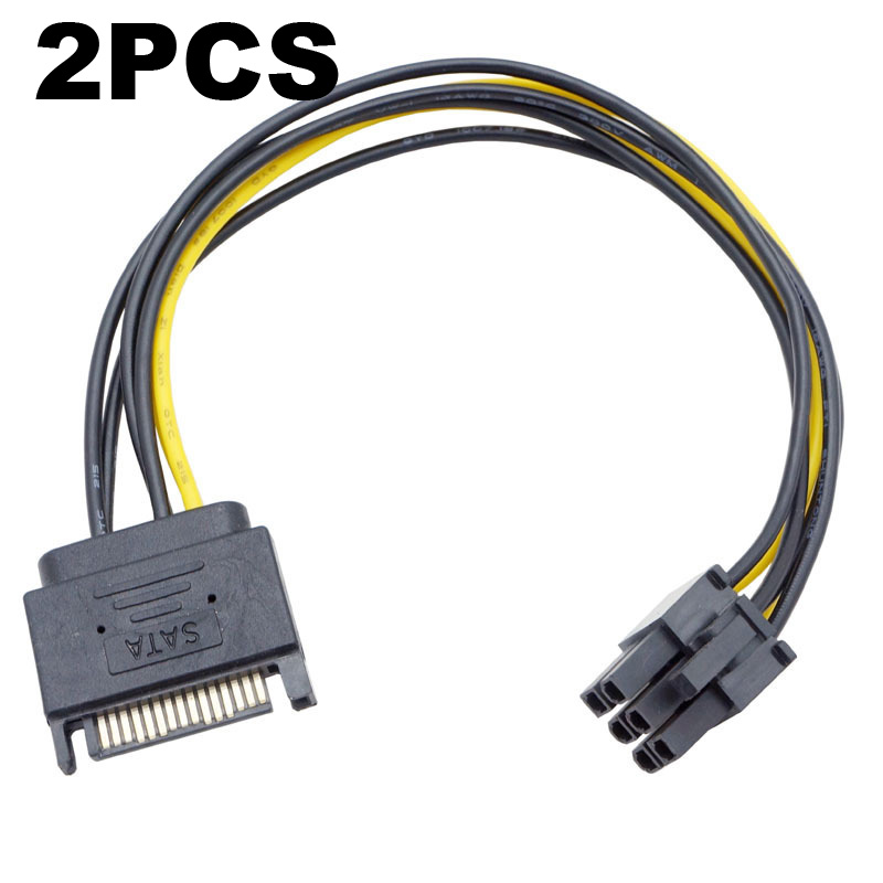 2 pièces double SATA 15pin à 8 - Pcie Extension Cable avis et prix