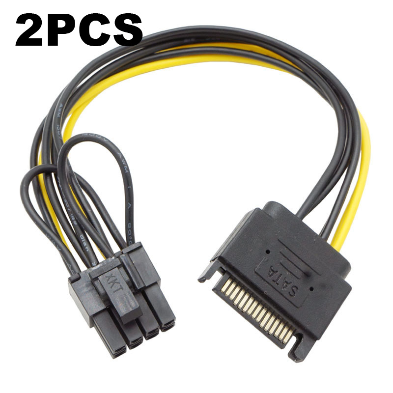 2 pièces double SATA 15pin à 8 - Pcie Extension Cable avis et prix