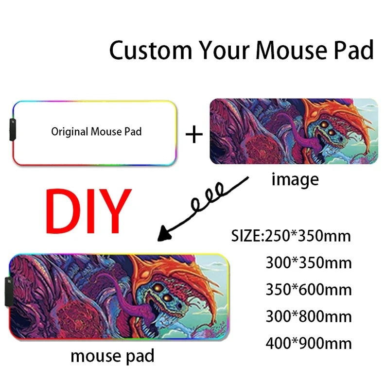 Tapis de souris RGB personnali - Gaming Accessories Logo avis et prix
