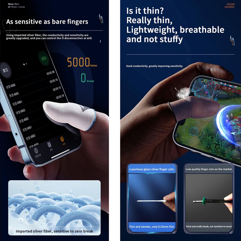 Protège-doigts anti-transpirat - Gaming Accessories Mobile avis et prix
