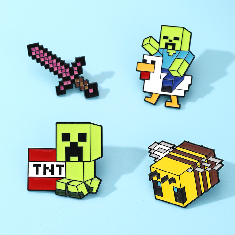 Lot de 4 épingles en émail mig - Gaming Accessories Anime avis et prix